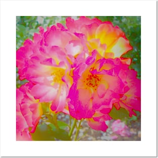 Digital Abstract Watercolor Floral Art Posters and Art